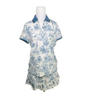 NWOT: Walter Hagen 2 pc. Golf Set - Blue and White - Size Medium